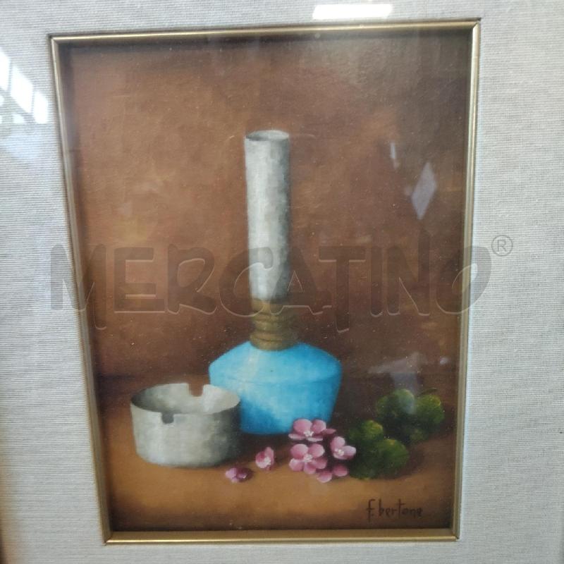 QUADRO NASTURA MORTA CON VASO BERTONE | Mercatino dell'Usato Domodossola 2