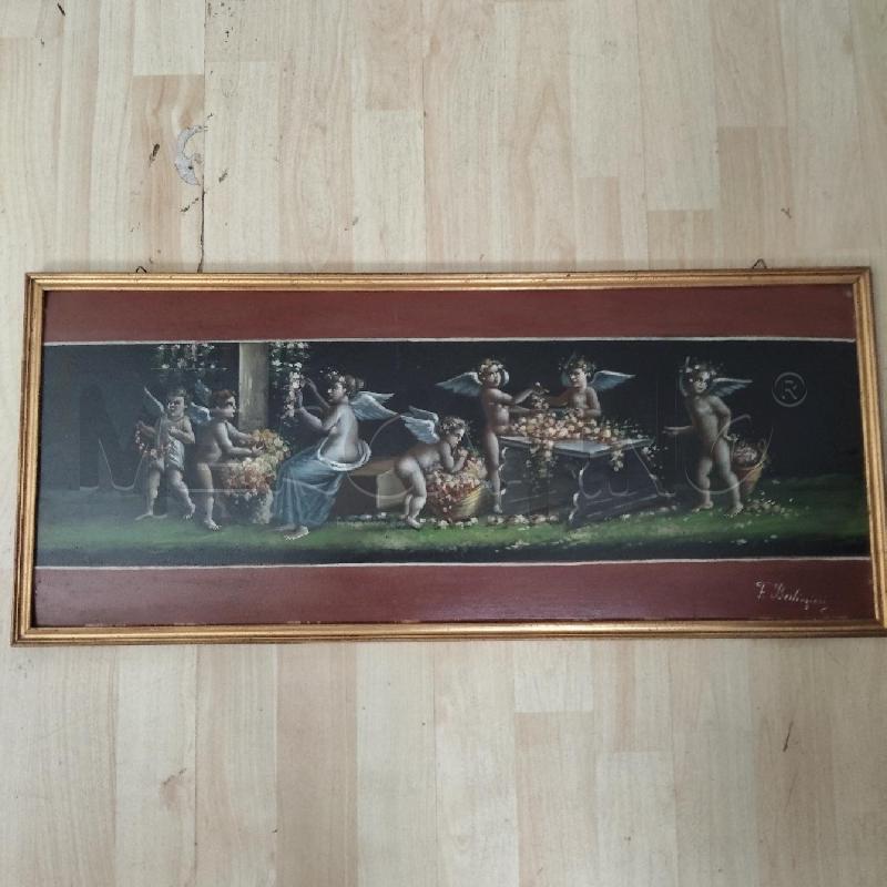 QUADRO OLIO SU LEGNO PUTTI F.BERLINGIERI  | Mercatino dell'Usato Domodossola 1