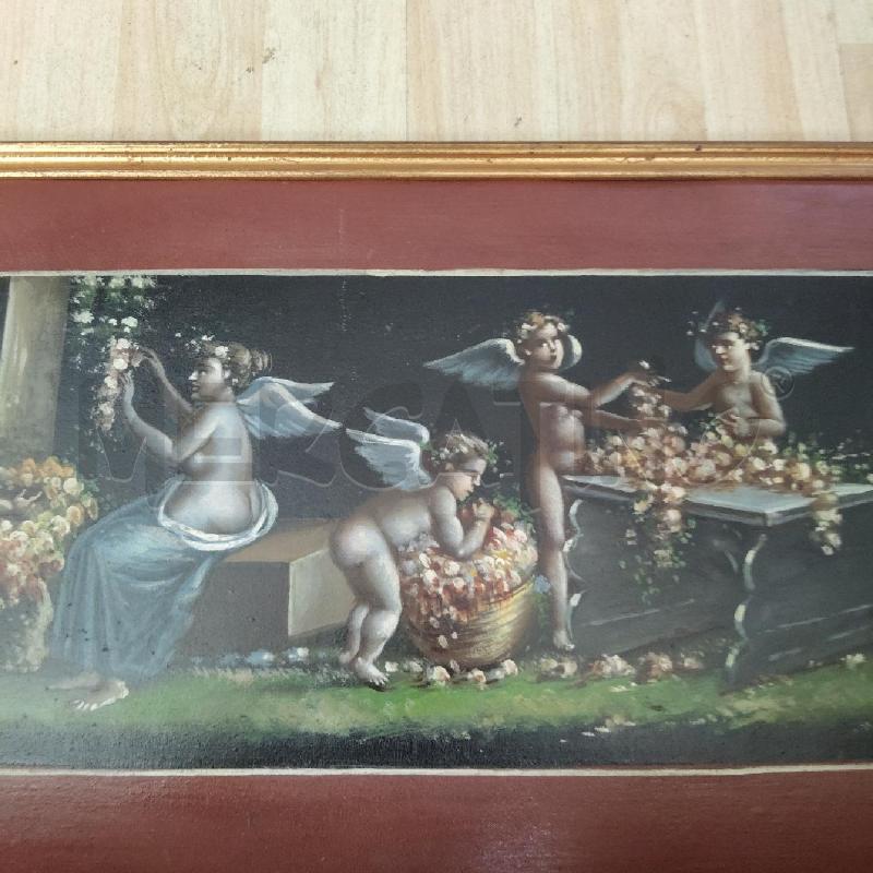 QUADRO OLIO SU LEGNO PUTTI F.BERLINGIERI  | Mercatino dell'Usato Domodossola 2