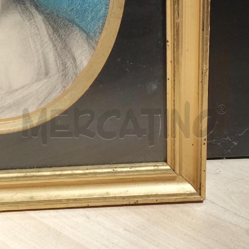 QUADRO PASTELLO DONNA CON ORECCHINO A.PA QUELIER-GAILLE | Mercatino dell'Usato Domodossola 3