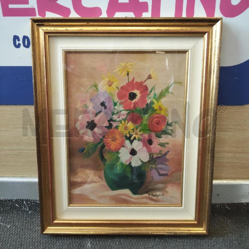 QUADRO VASO DI FIORI A. BELGARDT | Mercatino dell'Usato Domodossola 1
