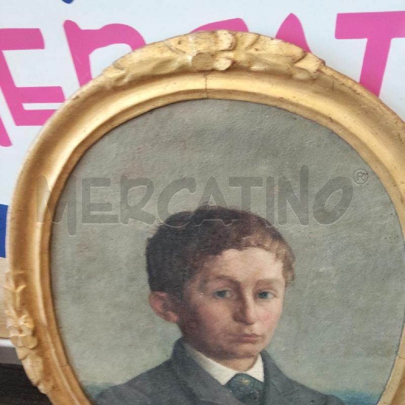QUADRO VISO CORNICE DORATA OVALE  | Mercatino dell'Usato Domodossola 3
