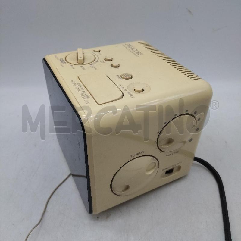 RADIO SVEGLIA VINTAGE PANNA DIGICUBE | Mercatino dell'Usato Domodossola 3