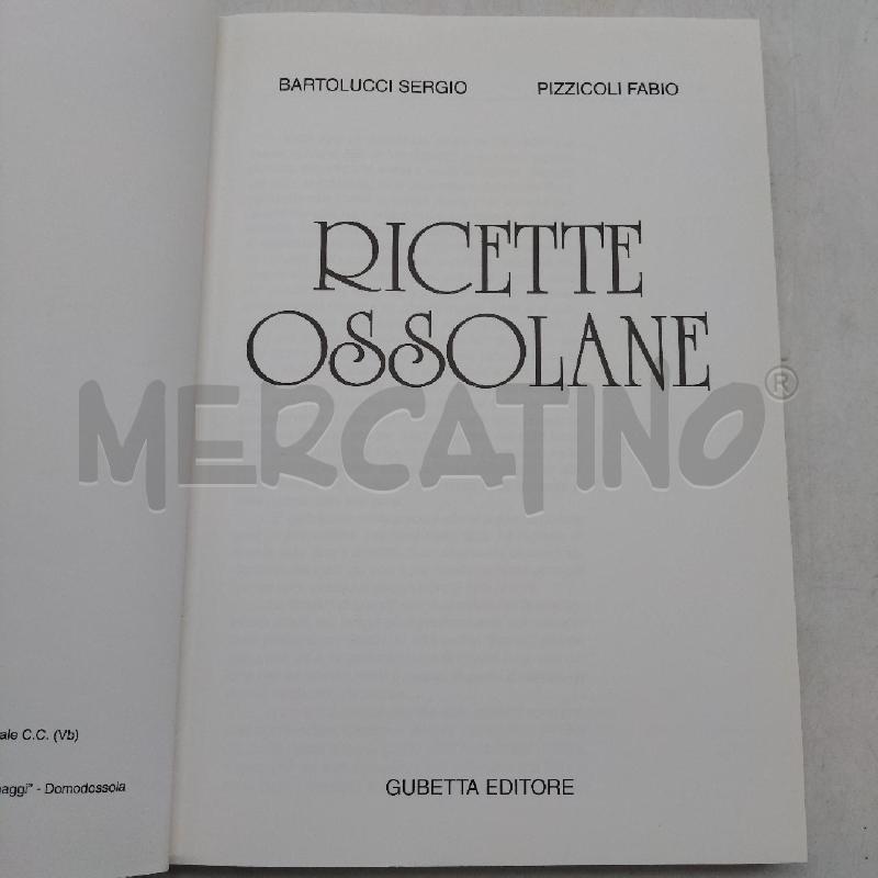 RICETTE OSSOLANE SERGIO FABIO | Mercatino dell'Usato Domodossola 3