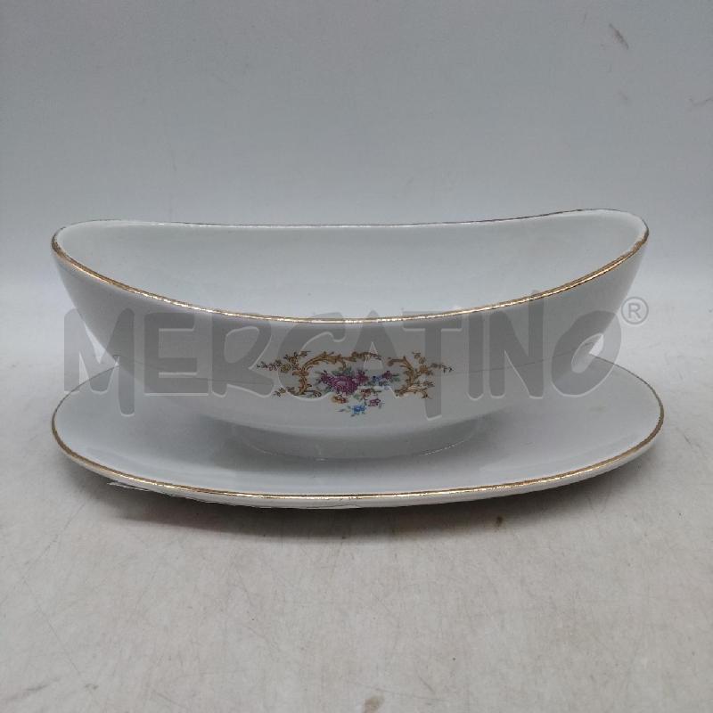 SALSIERA DECORO FIORI CERAMICA LAVENO | Mercatino dell'Usato Domodossola 1