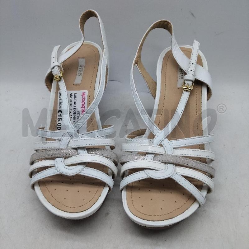 SANDALI DONNA GEOX BIANCO 37 | Mercatino dell'Usato Domodossola 1