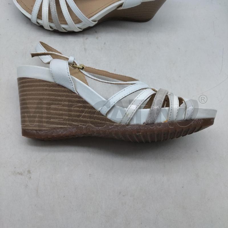 SANDALI DONNA GEOX BIANCO 37 | Mercatino dell'Usato Domodossola 3