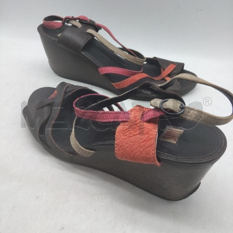 SANDALI DONNA MARRONI CINTURINO BEIGE ROSSO CAMPER TWS | Mercatino dell'Usato Domodossola 2