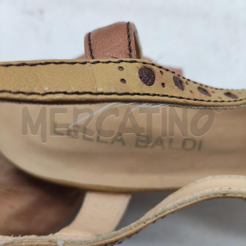 SANDALI DONNA VERDI BEIGE TACCO LELLA BALDI | Mercatino dell'Usato Domodossola 4