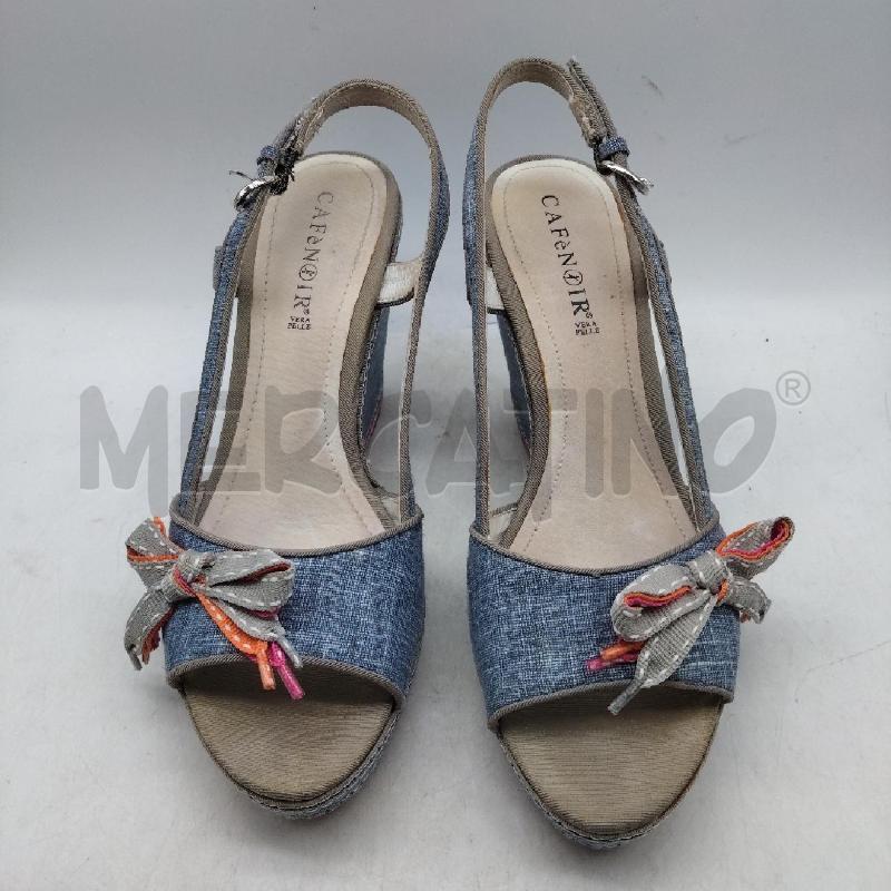 SANDALI DONNA ZEPPA FIOCCO TIPO JEANS CAFE NOIR | Mercatino dell'Usato Domodossola 1