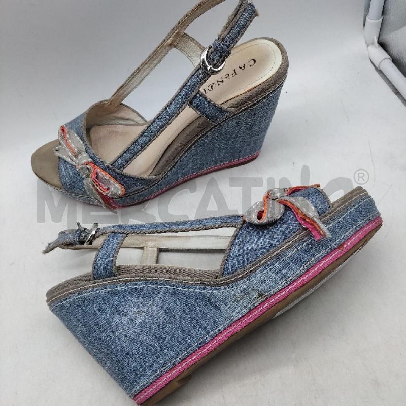 SANDALI DONNA ZEPPA FIOCCO TIPO JEANS CAFE NOIR | Mercatino dell'Usato Domodossola 3