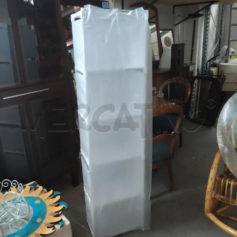 SCAFFALE BIANCO STOFFA TENDINA 5 RIPIAN | Mercatino dell'Usato Domodossola 1
