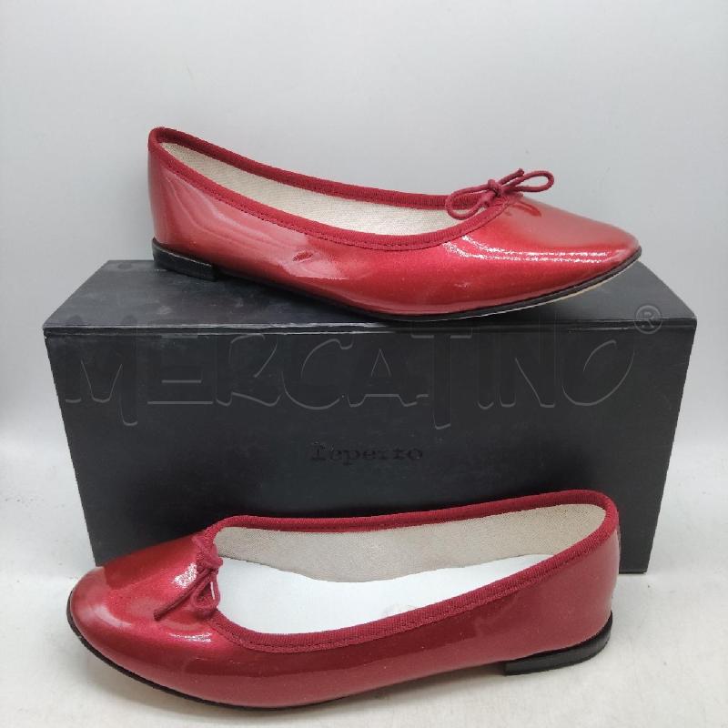 SCARPE DONNA BALLERINE REPETTO ROSSO GLITTERATO 39 | Mercatino dell'Usato Domodossola 1