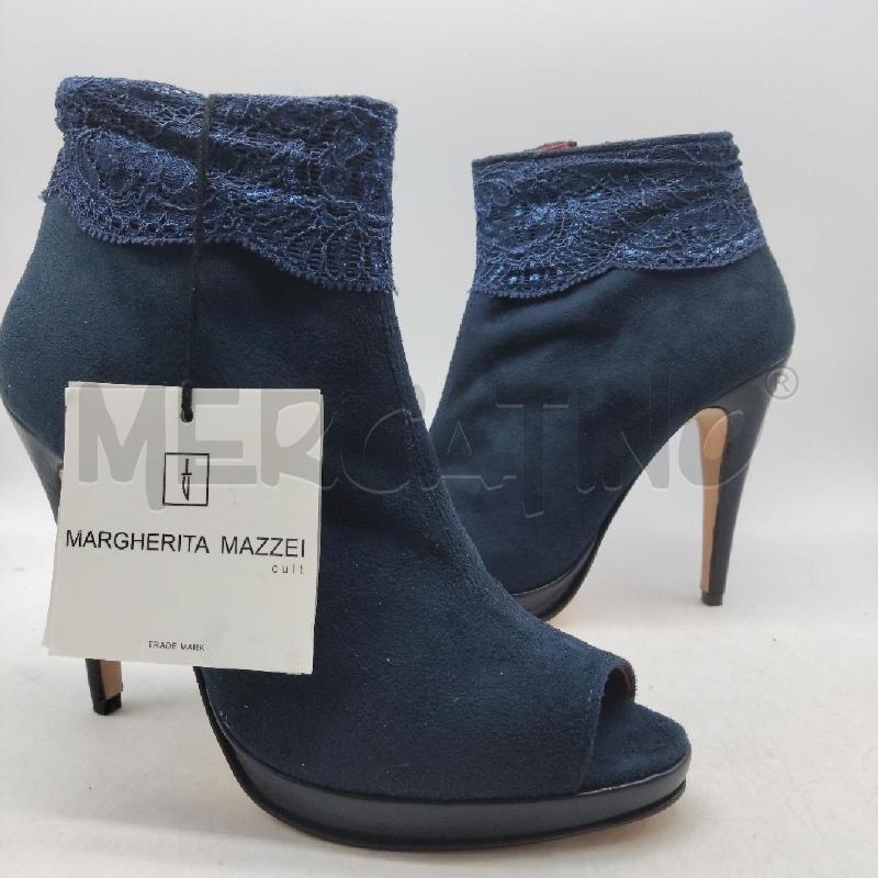 SCARPE DONNA BLU TACCO PARTE PIZZO M. MAZZEI | Mercatino dell'Usato Domodossola 1