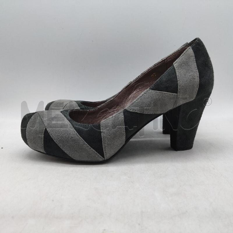 SCARPE DONNA GRIGE SCURO CHIARO TACCO BARACHINI | Mercatino dell'Usato Domodossola 2