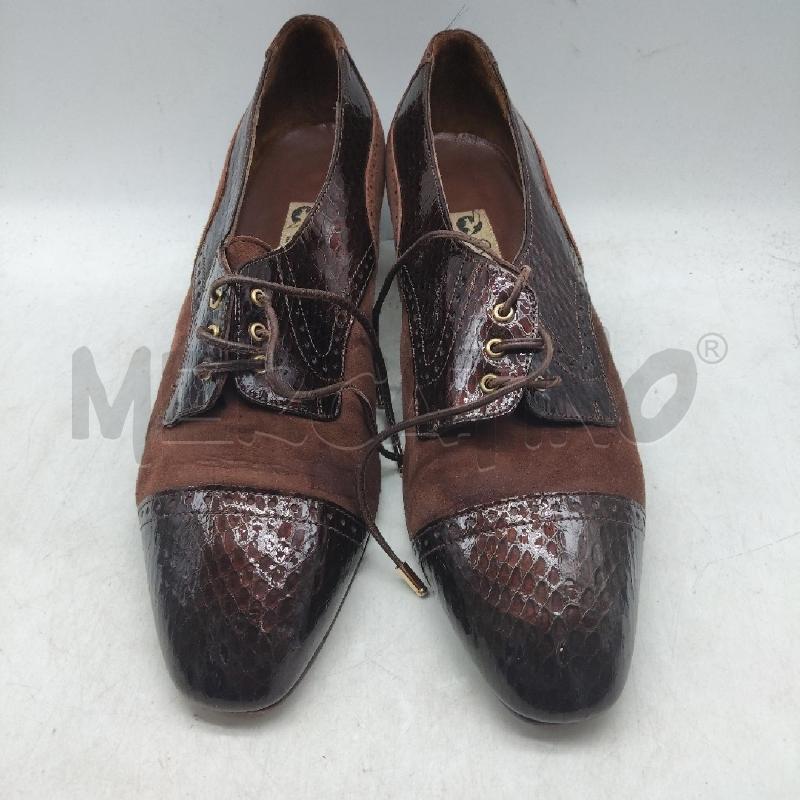 SCARPE DONNA MARRONI PARTE LUCIDA CONFORT | Mercatino dell'Usato Domodossola 1