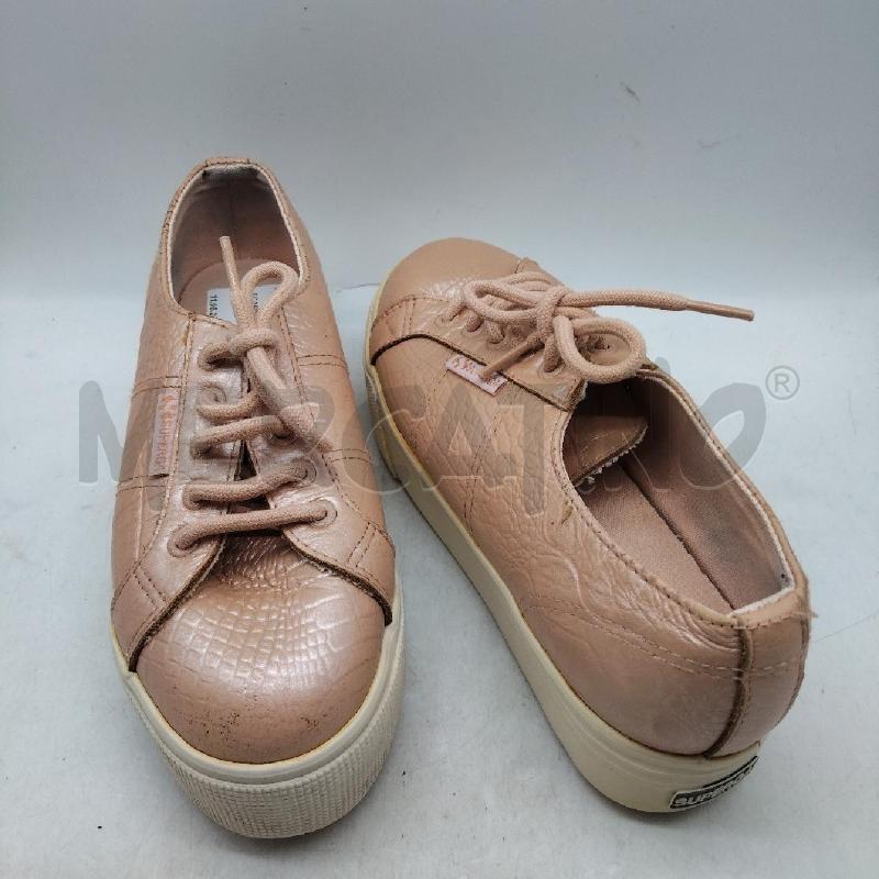 SCARPE DONNA PELLE ROSA SUPERGA  | Mercatino dell'Usato Domodossola 1