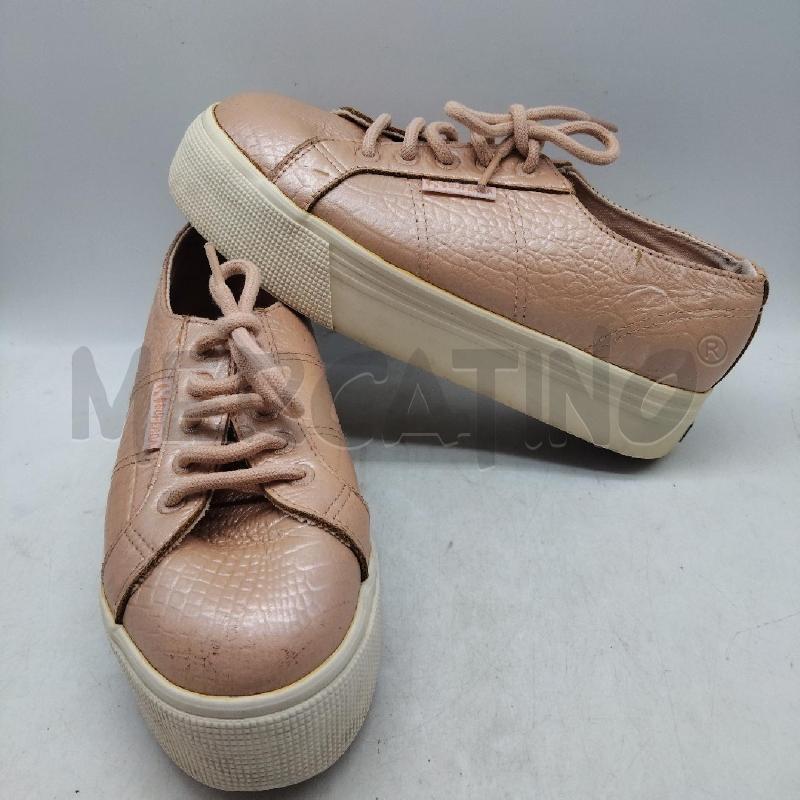 SCARPE DONNA PELLE ROSA SUPERGA  | Mercatino dell'Usato Domodossola 2