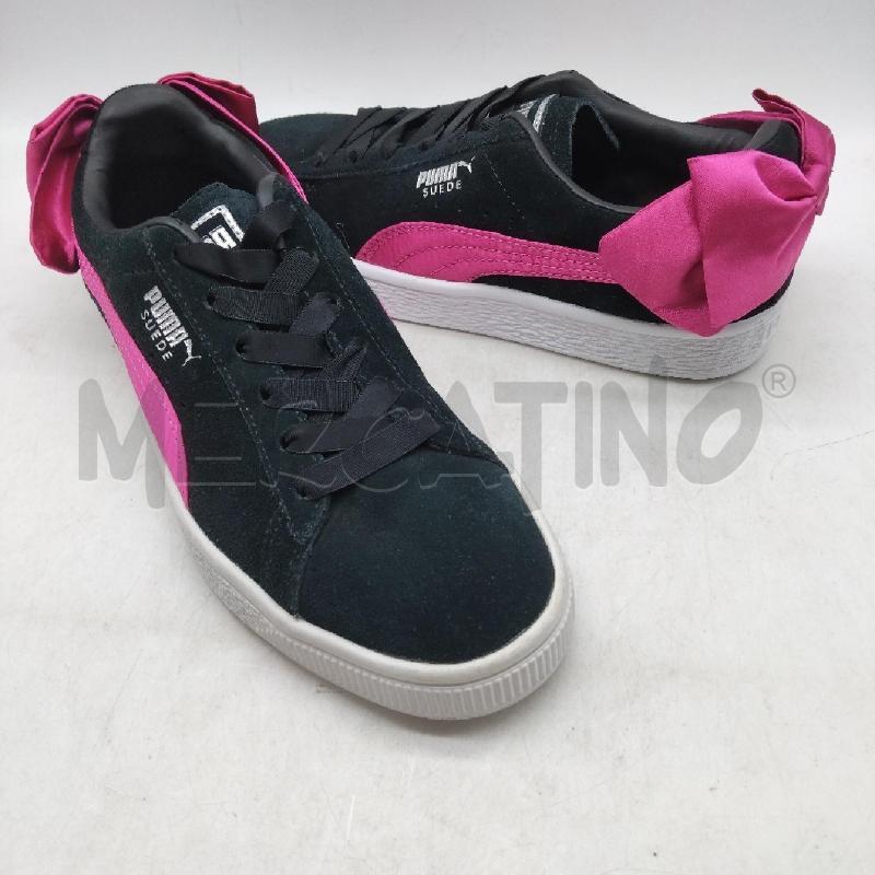 SCARPE DONNA PUMA NERE FIOCCO FUCSIA 35.5 | Mercatino dell'Usato Domodossola 2