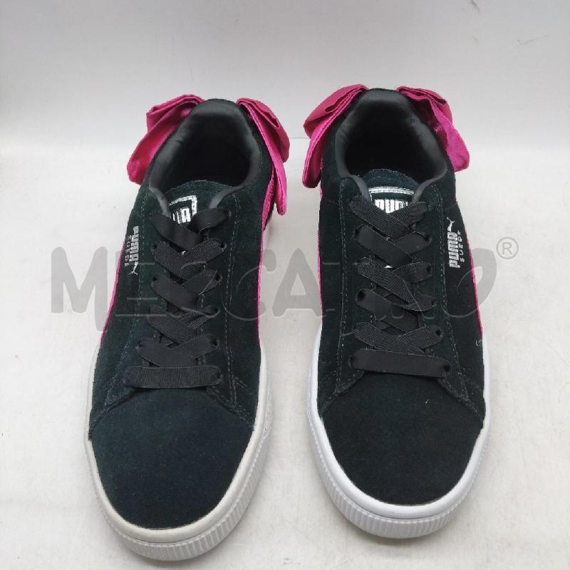 SCARPE DONNA PUMA NERE FIOCCO FUCSIA 35.5 | Mercatino dell'Usato Domodossola 3