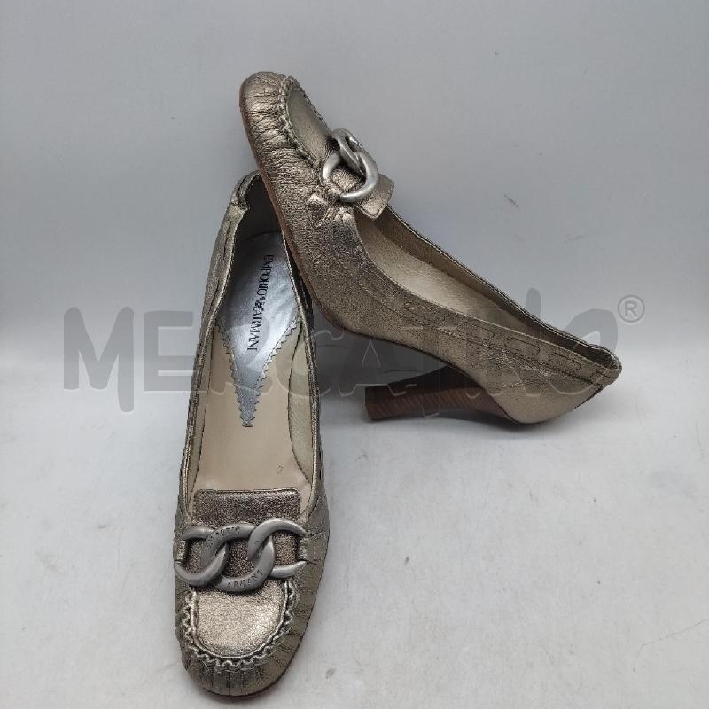 SCARPE DONNA TACCO DORATE EMPORIO ARMANI | Mercatino dell'Usato Domodossola 1
