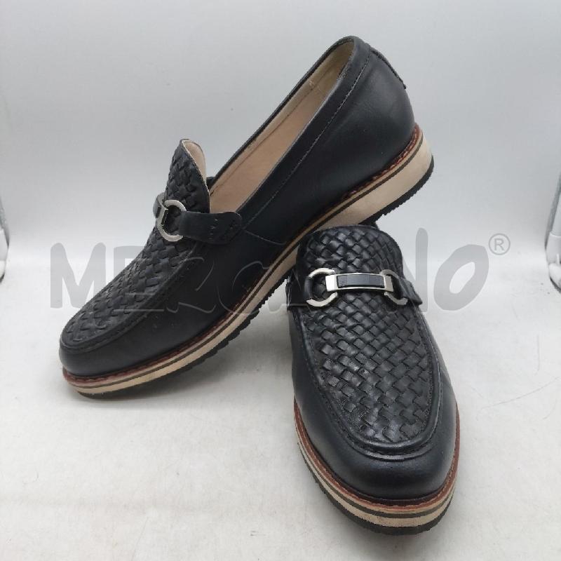 SCARPE UOMO NERE INTRECCIO FIBBIA BIAGIOTTI | Mercatino dell'Usato Domodossola 3