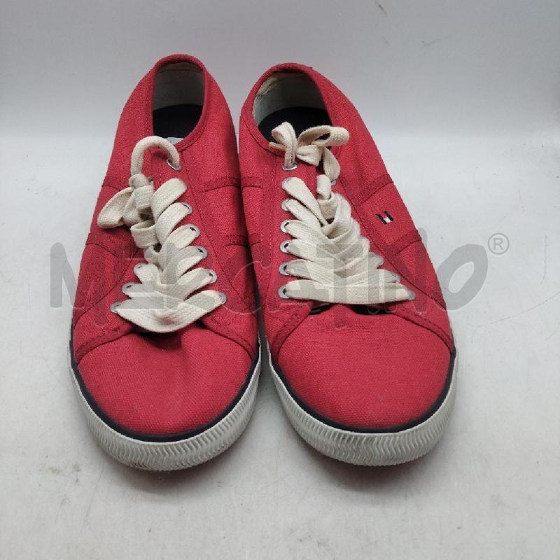 SCARPE UOMO TOMMY HILFINGER ROSSE 42 LACCI | Mercatino dell'Usato Domodossola 1