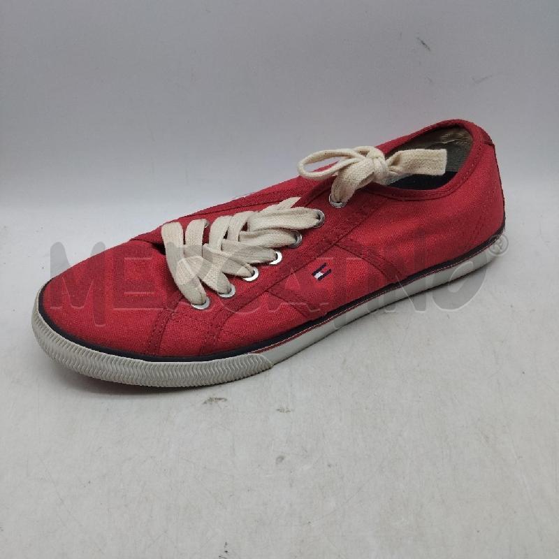 SCARPE UOMO TOMMY HILFINGER ROSSE 42 LACCI | Mercatino dell'Usato Domodossola 3
