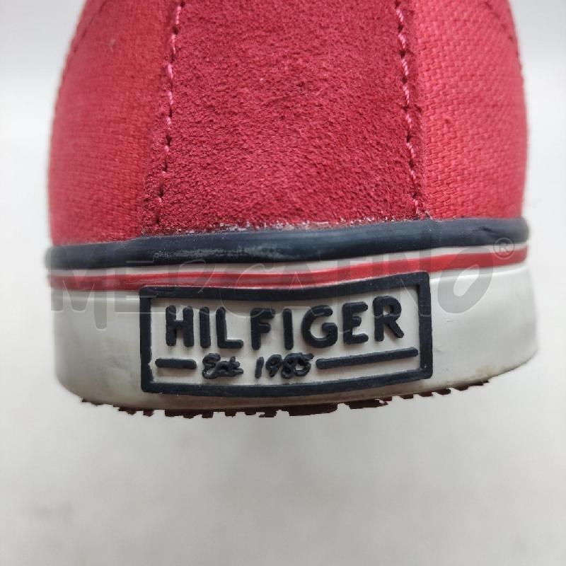 SCARPE UOMO TOMMY HILFINGER ROSSE 42 LACCI | Mercatino dell'Usato Domodossola 4