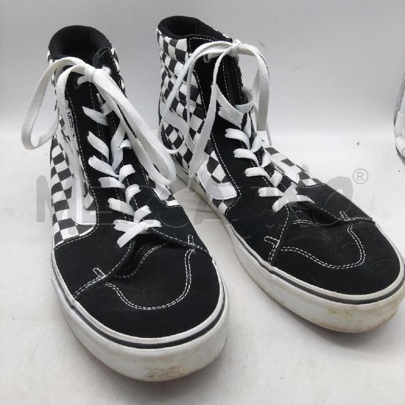 SCARPE UOMO VANS ALTE NERE BIANCHE  | Mercatino dell'Usato Domodossola 1