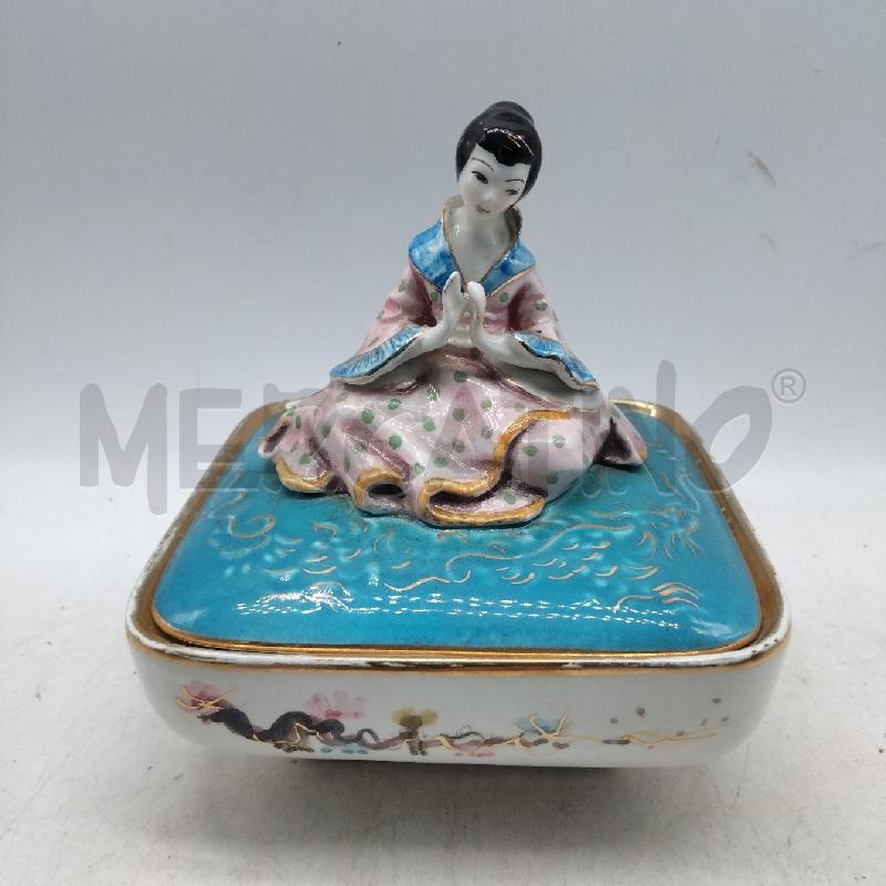 SCATOLA CERAMICA COPERCHIO GEISHA LINETTI MADE IN ITALY | Mercatino dell'Usato Domodossola 1
