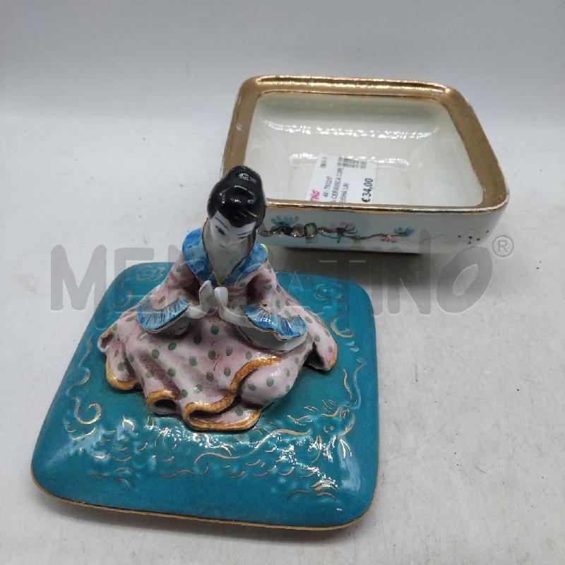 SCATOLA CERAMICA COPERCHIO GEISHA LINETTI MADE IN ITALY | Mercatino dell'Usato Domodossola 3