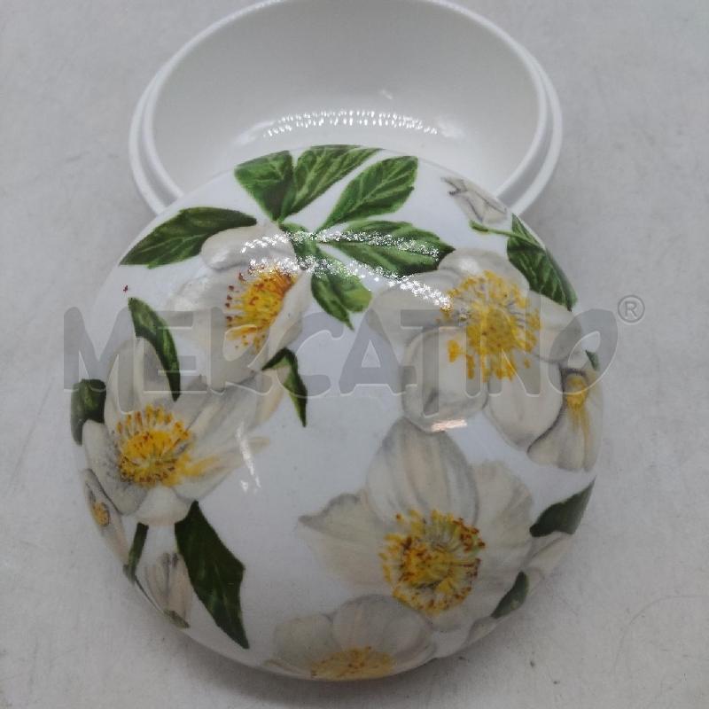 SCATOLETTA CERAMICA BIANCA FIORI VILLEROY & BOCH | Mercatino dell'Usato Domodossola 2