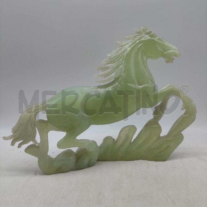 SCULTURA CAVALLO GIADA VERDE  | Mercatino dell'Usato Domodossola 1