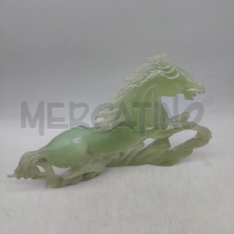 SCULTURA CAVALLO GIADA VERDE  | Mercatino dell'Usato Domodossola 2