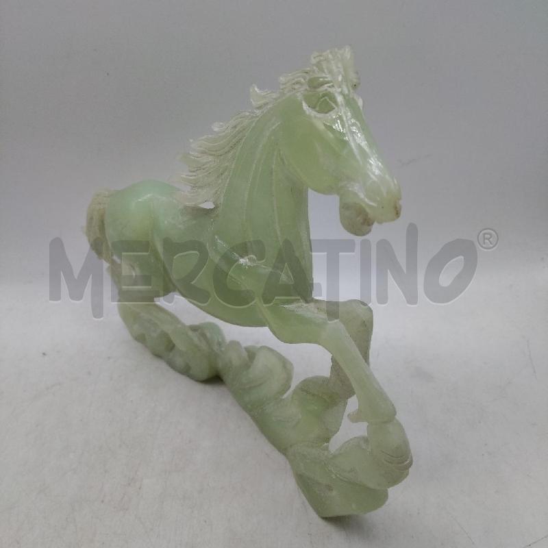 SCULTURA CAVALLO GIADA VERDE  | Mercatino dell'Usato Domodossola 3