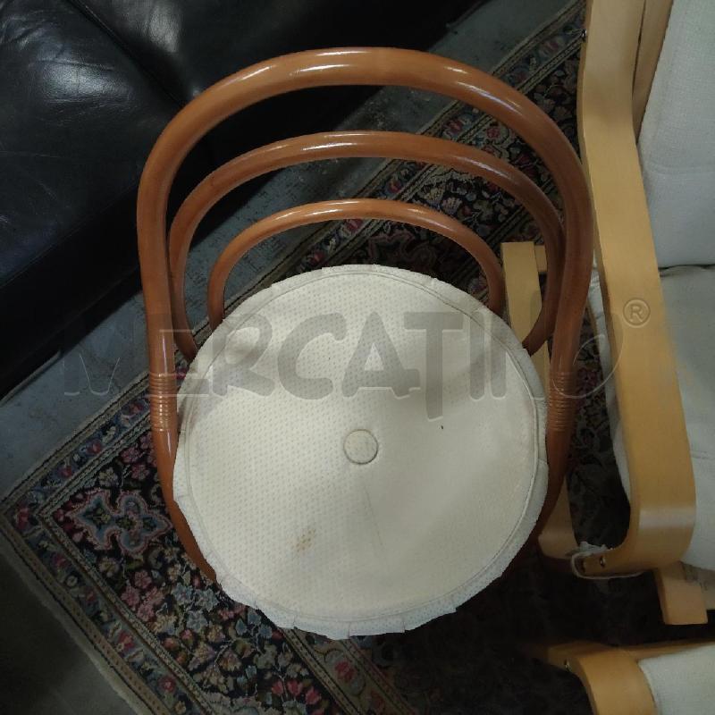 SEDIA CON CUSCINO BIANCO  | Mercatino dell'Usato Domodossola 2