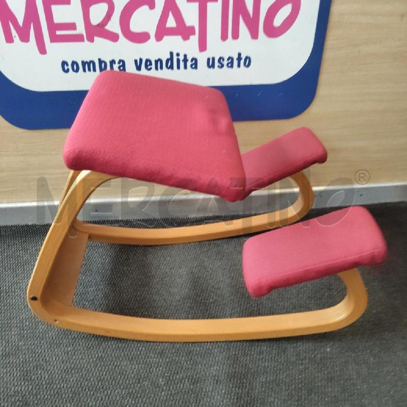 SEDIA ERGONOMICA STOKKE ROSSA LEGNO | Mercatino dell'Usato Domodossola 1