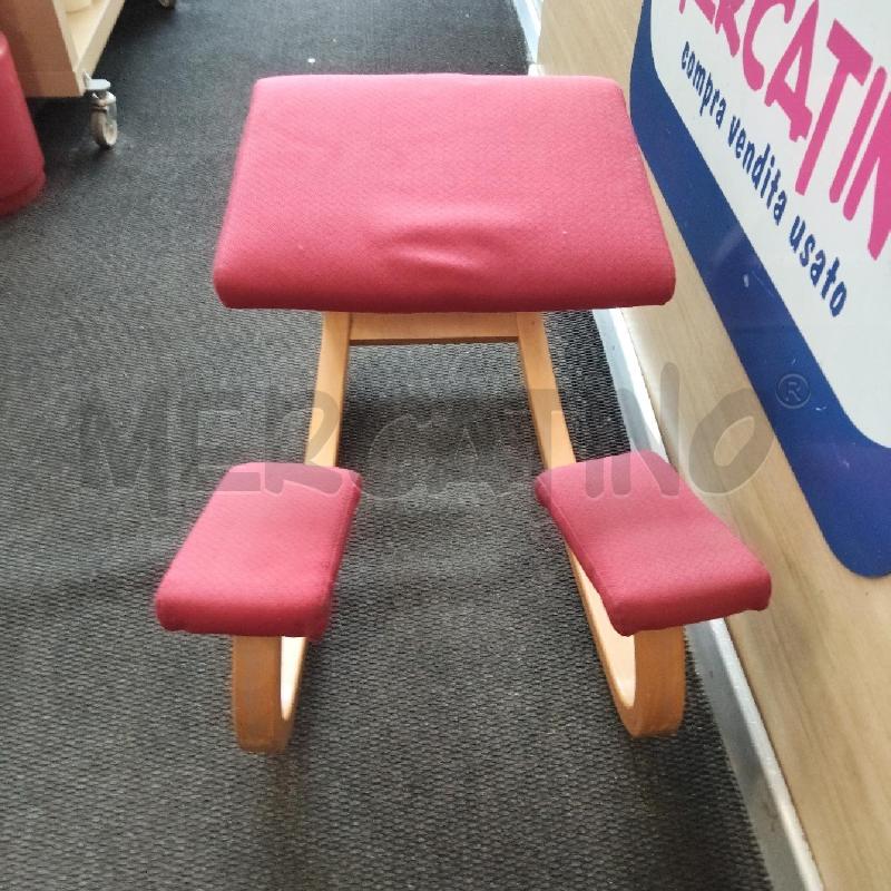 SEDIA ERGONOMICA STOKKE ROSSA LEGNO | Mercatino dell'Usato Domodossola 3