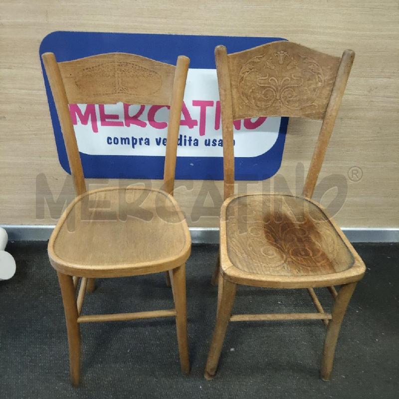 SEDIA LEGNO DA OSTERIA | Mercatino dell'Usato Domodossola 1