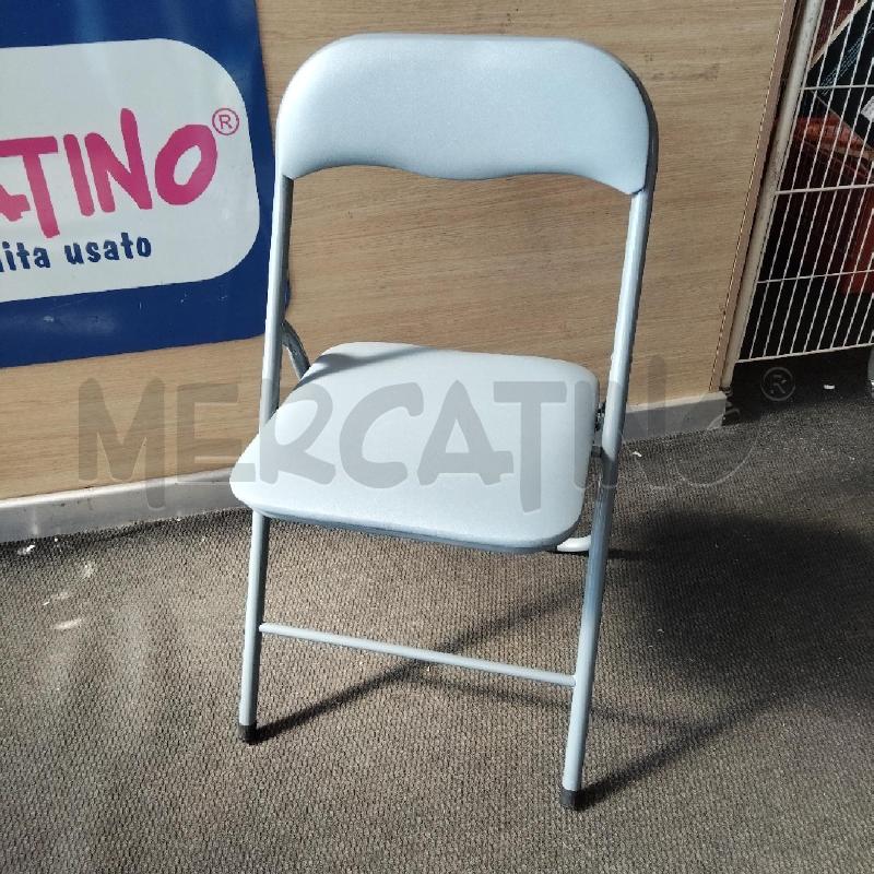 SEDIA PIEGHEVOLE GRIGIA | Mercatino dell'Usato Domodossola 2