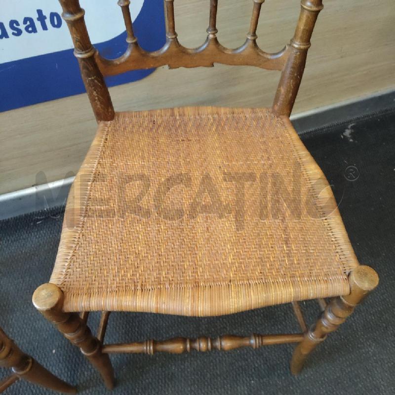SEDIE PZ. COPPIA SEDUTA PAGLIA VIENNA CHIAVARINE  | Mercatino dell'Usato Domodossola 3