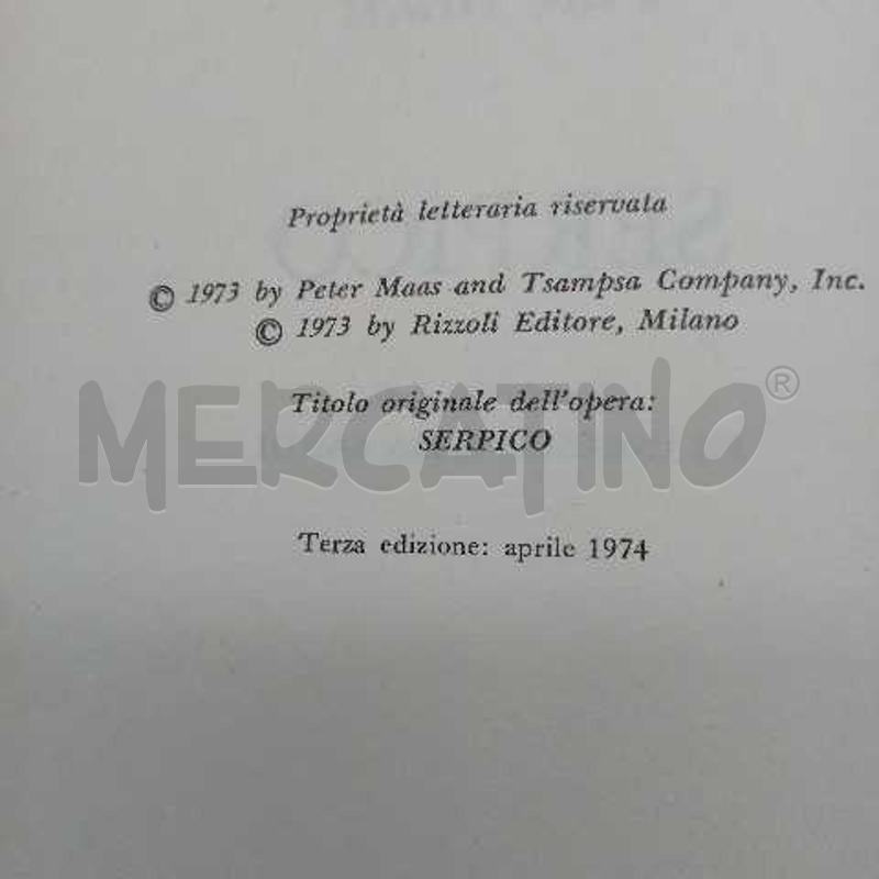 SERPICO PETER MAS EDIZIONE 1974 | Mercatino dell'Usato Domodossola 2