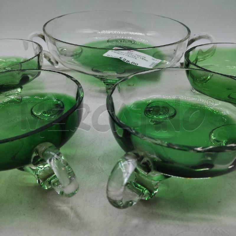 SERVIZIO CIOTOLA VERDE VETRO+4 CIOTOLE  | Mercatino dell'Usato Domodossola 2