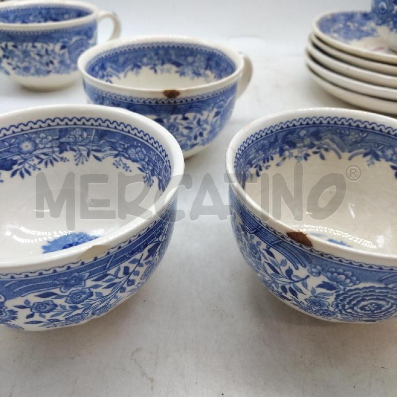 SERVIZIO THE PZ 6 VILLEROY & BOCH BLU PARTI SBECCATE | Mercatino dell'Usato Domodossola 2