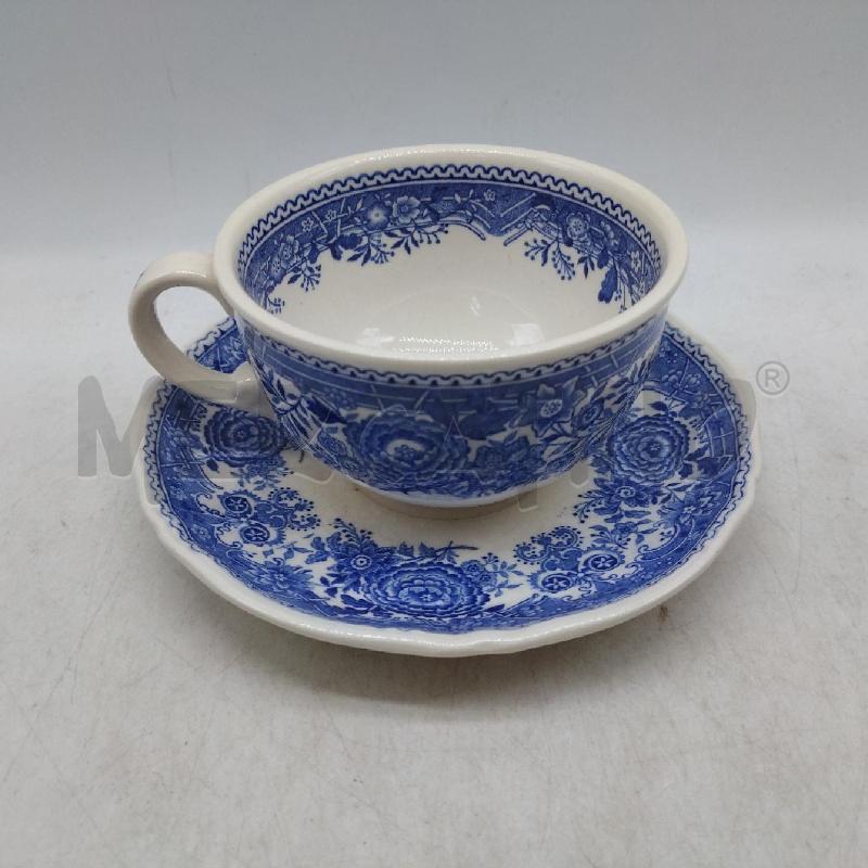 SERVIZIO THE PZ 6 VILLEROY & BOCH BLU PARTI SBECCATE | Mercatino dell'Usato Domodossola 3