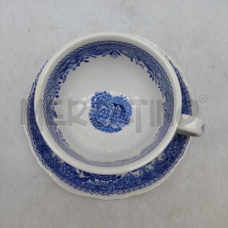 SERVIZIO THE PZ 6 VILLEROY & BOCH BLU PARTI SBECCATE | Mercatino dell'Usato Domodossola 4