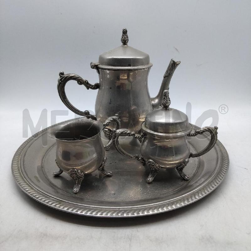 SERVIZIO VASSOIO SILVER CON CAFFETTIERA | Mercatino dell'Usato Domodossola 2