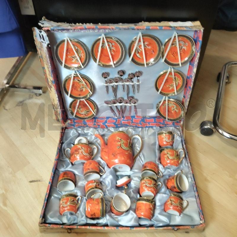 SERVIZI PZ. 12 CAFFE' LATT.ZUCCH.CAFFETT.CUCCH. ARANCIONE ORIENTALE | Mercatino dell'Usato Domodossola 1
