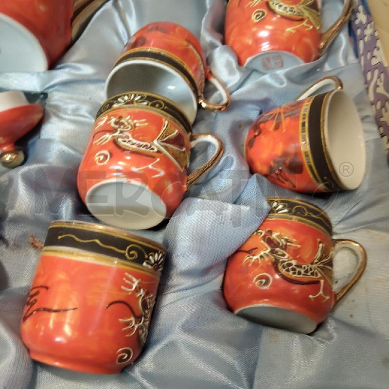 SERVIZI PZ. 12 CAFFE' LATT.ZUCCH.CAFFETT.CUCCH. ARANCIONE ORIENTALE | Mercatino dell'Usato Domodossola 2